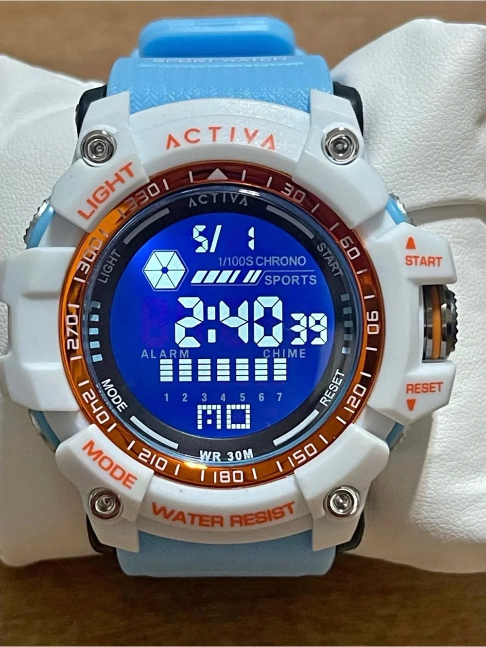 Activa X Invicta Digital Men's Watch - 56mm. Light Blue
